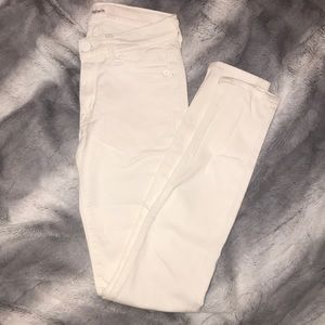 White MidRise Hudson Jeans